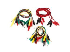 Unique Bargains 22 Pcs Single/Dual Double-ended Wire Test Leads Alligator Clips Jumper Unique Bargains 22 Pcs Single/Dual Double-ended Wire Test Leads Alligator Clips Jumper