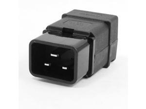 Unique Bargains 250VAC 16A Power Cable Cord Connector C20 Inlet Male Plug Black Unique Bargains 250VAC 16A Power Cable Cord Connector C20 Inlet Male Plug Black