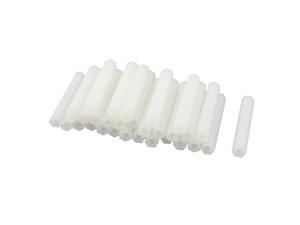 40mm M3 Female Thread White Nylon PCB Spacer Hex Stand-Off Pillar 30Pcs 40mm M3 Female Thread White Nylon PCB Spacer Hex Stand-Off Pillar 30Pcs