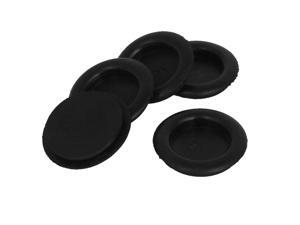 Global Bargains 5pcs Black Rubber Closed Blind Blanking Hole Wire Cable Gasket Grommets 25mm Global Bargains 5pcs Black Rubber Closed Blind Blanking Hole Wire Cable Gasket Grommets 25mm
