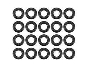 Unique Bargains 20Pcs Rubber O Rings Replacement Kits 6mm Outside Dia 1.5mm Thick Black Unique Bargains 20Pcs Rubber O Rings Replacement Kits 6mm Outside Dia 1.5mm Thick Black