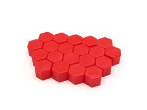 20Pcs Red Silicone 19mm Car Wheel Nut Lug Hub Covers Screw Dust Protect Caps 20Pcs Red Silicone 19mm Car Wheel Nut Lug Hub Covers Screw Dust Protect Caps