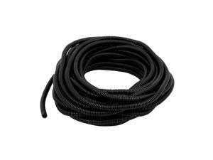 Plastic 6.5mm x 10mm Flexible Corrugated Conduit Pipe Hose Tube Black 13M Long Plastic 6.5mm x 10mm Flexible Corrugated Conduit Pipe Hose Tube Black 13M Long