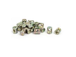 4 x M6 Furniture Cot /& Bed Hex Slotted Barrel Nuts