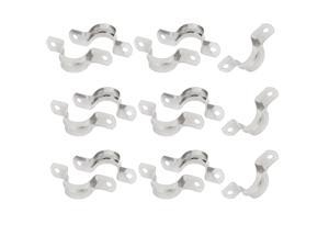 M60 201 Stainless Steel Two Hole Pipe Straps Tension Tube Clip Clamp 2" 6PCS 
