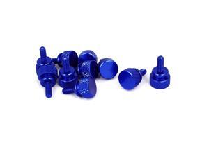 Computer PC Case Shoulder Type Knurled Thumb Screw Royal Blue M4x10mm 10pcs Computer PC Case Shoulder Type Knurled Thumb Screw Royal Blue M4x10mm 10pcs