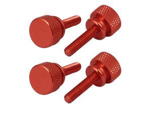 Computer PC Case Shoulder Type Knurled Thumb Screw Orange M4x16mm 4pcs Computer PC Case Shoulder Type Knurled Thumb Screw Orange M4x16mm 4pcs