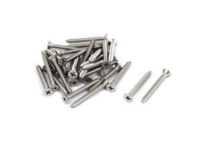316 Stainless Steel Countersunk Head Phillips Self Tapping Screw M3.9 30 Pcs