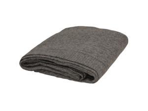 1 Pc 2"x24"x19" Wool Nylon Solid Color Ultra-soft and warm Bed Blankets Heather Grey - PiccoCasa
