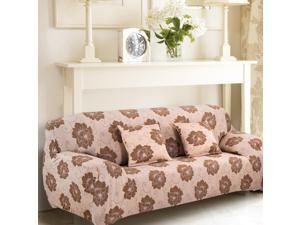 Home Polyester Flower Pattern Elastic Sofa Loveseat Cover Slipcover 55-74 Inch