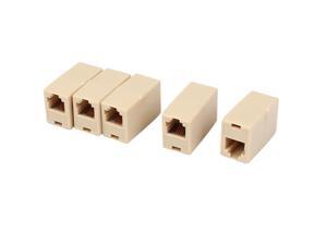 Unique Bargains Beige RJ11 6P4C Modular Telephone Cable Line Straight Coupler Connector 5 Pcs Unique Bargains Beige RJ11 6P4C Modular Telephone Cable Line Straight Coupler Connector 5 Pcs