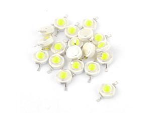 Unique Bargains 20 Pieces White LED Light Lamp Emitters 2 Terminals Soldering Lug 1W 110-120Lm Unique Bargains 20 Pieces White LED Light Lamp Emitters 2 Terminals Soldering Lug 1W 110-120Lm