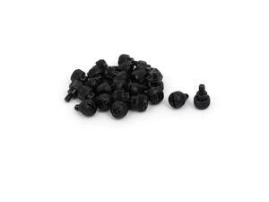 M3.5x5mm Male Thread Metal Computer Desktop PC Case Thumb Screws Black 25pcs M3.5x5mm Male Thread Metal Computer Desktop PC Case Thumb Screws Black 25pcs