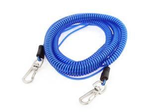 26Ft Long Stretchy Coiled Fishing Lanyard Rope Safety Cord Double Lobster Hook 26Ft Long Stretchy Coiled Fishing Lanyard Rope Safety Cord Double Lobster Hook