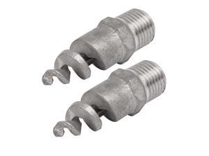 1/4BSP Male Thread Stainless Steel Spiral Design Full Cone Spray Nozzle 2pcs 1/4BSP Male Thread Stainless Steel Spiral Design Full Cone Spray Nozzle 2pcs