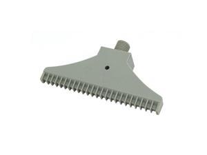 1/4BSP Male Thread 110mm Width ABS Single Hole Air Blow Off Flat Jet Nozzle Gray