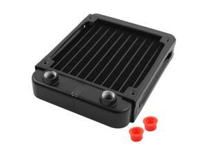 Computer CPU Aluminum 10 Pipes Water Cooling Heat Exchanger Radiator 120mm Black Computer CPU Aluminum 10 Pipes Water Cooling Heat Exchanger Radiator 120mm Black