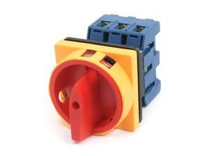 Unique Bargains On/Off Position 6 Terminals Rotary Universal Changeover Switch 63A AC380V DC220V Unique Bargains On/Off Position 6 Terminals Rotary Universal Changeover Switch 63A AC380V DC220V