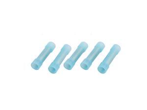 5pcs 16-14AWG Nylon Round Insulated Wire Crimp Terminal Butt Connector Blue 5pcs 16-14AWG Nylon Round Insulated Wire Crimp Terminal Butt Connector Blue