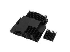 15Pcs 25mm x 25mm x 10mm Aluminum Heatsink for LED Power IC Transistor Black 15Pcs 25mm x 25mm x 10mm Aluminum Heatsink for LED Power IC Transistor Black