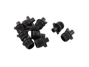 Plant Irrigation Fittings Pipe Tube Connector Adapter 1/2BSP Thread Dia 10pcs Plant Irrigation Fittings Pipe Tube Connector Adapter 1/2BSP Thread Dia 10pcs