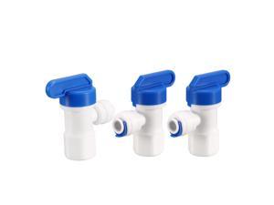 Tank Ball Valve G 1/4 X 1/4-inch Tube 3pcs for RO Water Reverse Osmosis Filter System