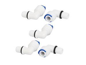 M10 to 1/4-inch Tube Elbow Quick Connector 5pcs for RO Water Filter Fitting