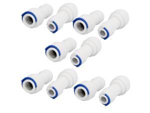 3/8" Tube to 1/4" Tube Push Fit Straight Quick Connect 10pcs for RO Water System