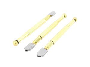 Unique Bargains 3pcs 1020mm Cutting Wheel Tipped Oil Feed Lubricated Tile Diamond Glass Cutter