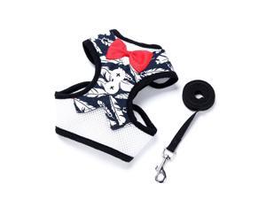 Safety Adjust Puppy Dog Harness Breathable Dog Vest Bowties Suit+Leash 120CM Safety Adjust Puppy Dog Harness Breathable Dog Vest Bowties Suit+Leash 120CM