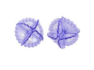 Clear Purple Soft Plastic Clothes Laundry Ball for Washing Machine 2 Pcs Clear Purple Soft Plastic Clothes Laundry Ball for Washing Machine 2 Pcs