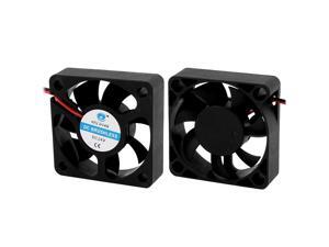 2DC 24V 0.06A 5x5x1.5cm 2-Wire 7 Vanes Black Cooling Fan for PC Case Cooler 2DC 24V 0.06A 5x5x1.5cm 2-Wire 7 Vanes Black Cooling Fan for PC Case Cooler