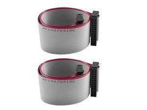 2 Pcs 40cm IDC 24Pin Hard Drive Extension Wire Flat Ribbon Cable for Motherboard 2 Pcs 40cm IDC 24Pin Hard Drive Extension Wire Flat Ribbon Cable for Motherboard