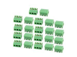 22Pcs AC 300V 10A 3.5mm Pitch 3P Terminal Block PCB Mount Wire Connection 22Pcs AC 300V 10A 3.5mm Pitch 3P Terminal Block PCB Mount Wire Connection