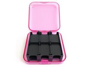Indigo 7 Authorized for Nintendo Switch Game Card Hard Plastic Storage Carrying Protector Case Holds 24 - Pink
