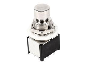 Unique Bargains ST9PX01M 3PDT True Bypass Guitar Effects Pedal Momentary Foot Switch AC 125V 4A