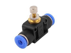 Tube OD 4mm Push In Fitting Air Flow Pneumatic Speed Control Valve