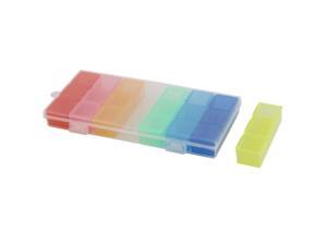 Plastic Seven Days 21 Slots Rainbow Pill Box Medicine Storage Drug Case Colorful