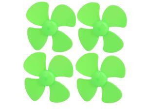4PCS Brushless Motor 4 Vanes RC Boat Airplane Propeller 4-inch Dia Green
