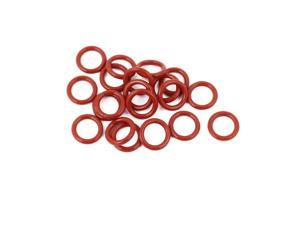 30Pcs Red 16mm x 1.5mm Silicone Rubber Gasket O Ring Sealing Ring Heat Resistant 