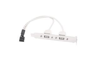 PCI Dual USB 2.0 Female to Motherboard 9p 9 pin Header Adapter Cable PCI Dual USB 2.0 Female to Motherboard 9p 9 pin Header Adapter Cable