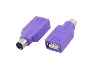 PS/2 Male to USB Male Computer Keyboard Mouse Adapter Connector x 2 PS/2 Male to USB Male Computer Keyboard Mouse Adapter Connector x 2