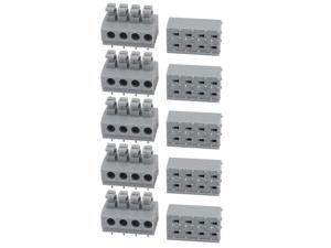 10pcs KF235 250V 10A 5.0mm Pitch 4P Spring Terminal Block for PCB Mounting 10pcs KF235 250V 10A 5.0mm Pitch 4P Spring Terminal Block for PCB Mounting