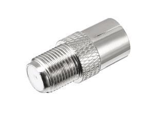Silver Tone BSP F Female to PAL Female Jack RF Coaxial Adapter Connector Silver Tone BSP F Female to PAL Female Jack RF Coaxial Adapter Connector