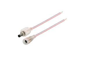 Male Female Waterproof Connector Cable Transparent for LED Strips Light 30cm Male Female Waterproof Connector Cable Transparent for LED Strips Light 30cm