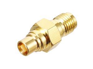 Gold Tone SMA Male to MCX Female Jack RF Coaxial Adapter Connector 1000V Gold Tone SMA Male to MCX Female Jack RF Coaxial Adapter Connector 1000V