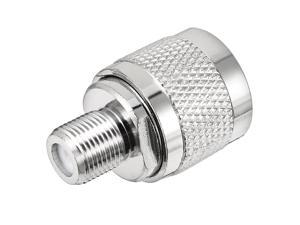 Silver Tone BSP F Female to N Male Jack RF Coaxial Adapter Connector Converter Silver Tone BSP F Female to N Male Jack RF Coaxial Adapter Connector Converter