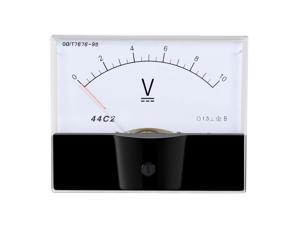 AC 0-300V Round Analog Dial Panel Meter Voltmeter Gauge Black N3