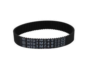 Unique Bargains HTD3M 80 Teeth Engine Timing Belt Rubber Geared-Belt 240mm Girth 15mm Width Unique Bargains HTD3M 80 Teeth Engine Timing Belt Rubber Geared-Belt 240mm Girth 15mm Width