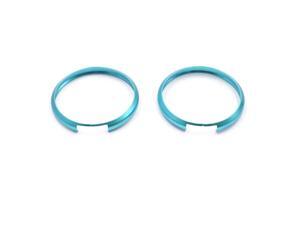 2pcs Sky Blue Car Key Protective Ring Cover Trim Rim Decor for BMW Mini Cooper